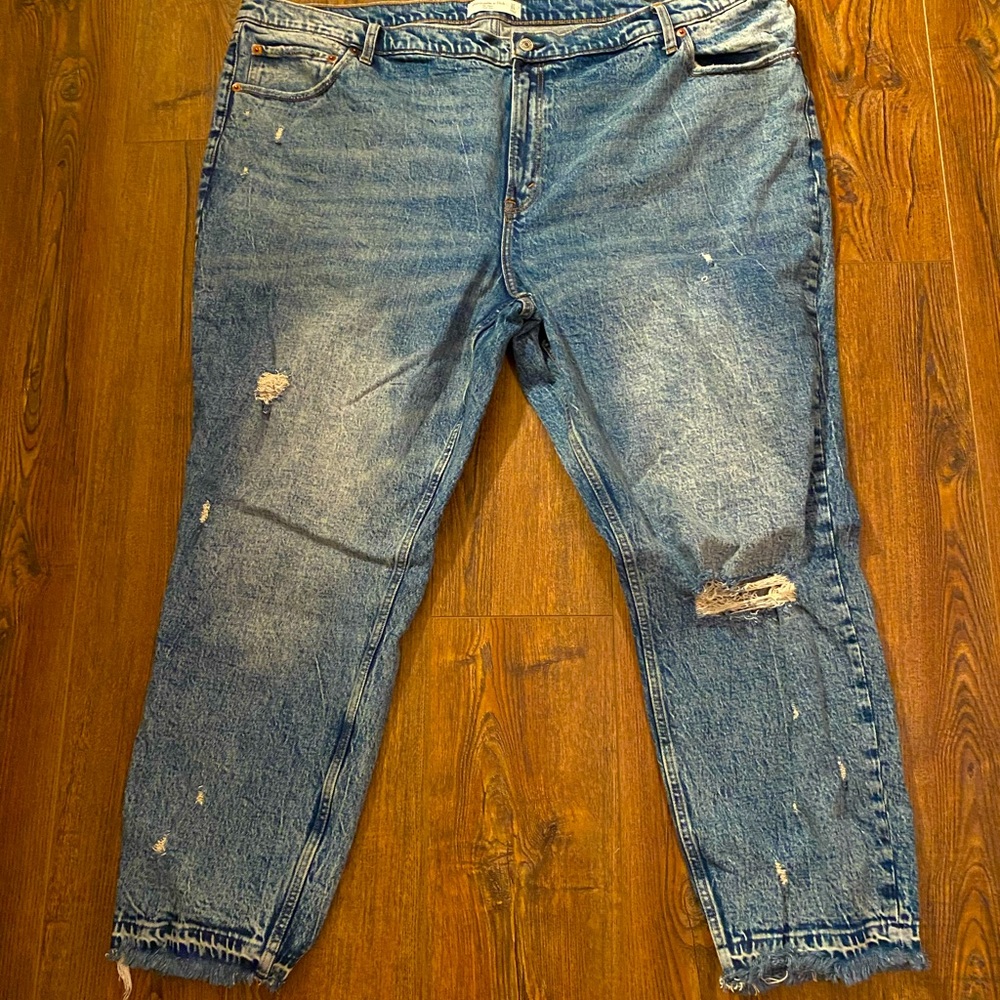 NWOT Abercrombie & Fitch High Rise Mom Jeans 24L